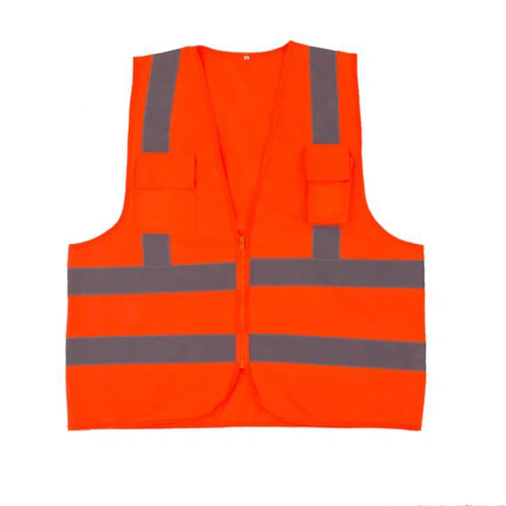 Reflective Safety Vest with Two Pockets